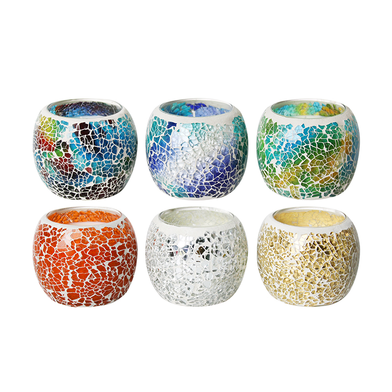 Mosaik glas aromaterapi kopp ljus